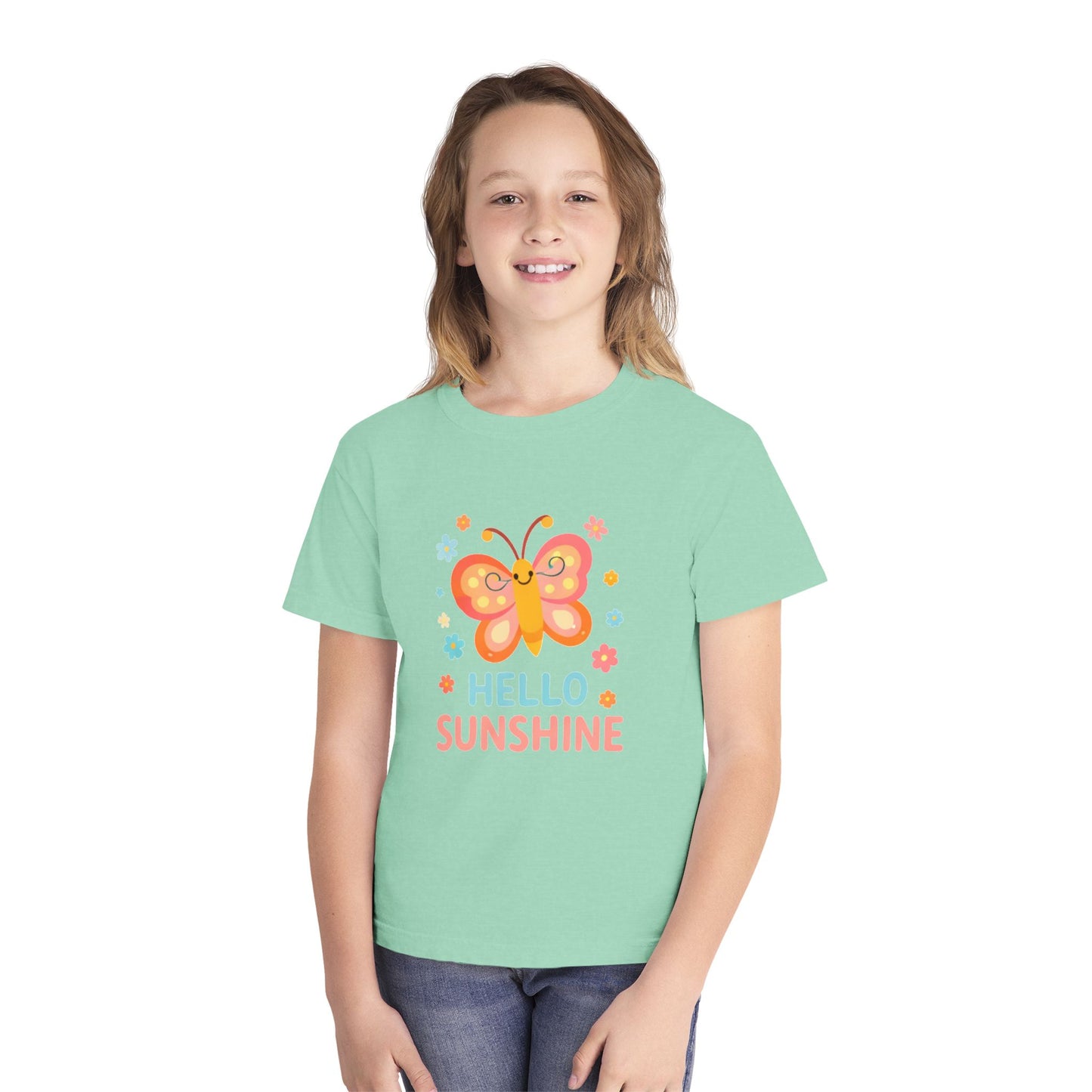 Hello Sunshine Butterfly Kids Tee