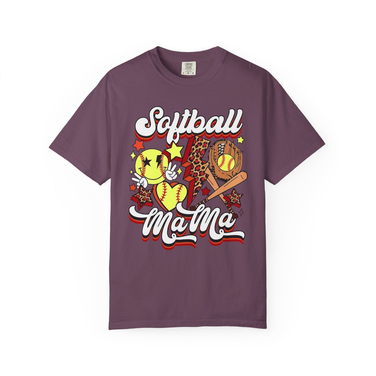 Softball Mama Comfort Colors Tee