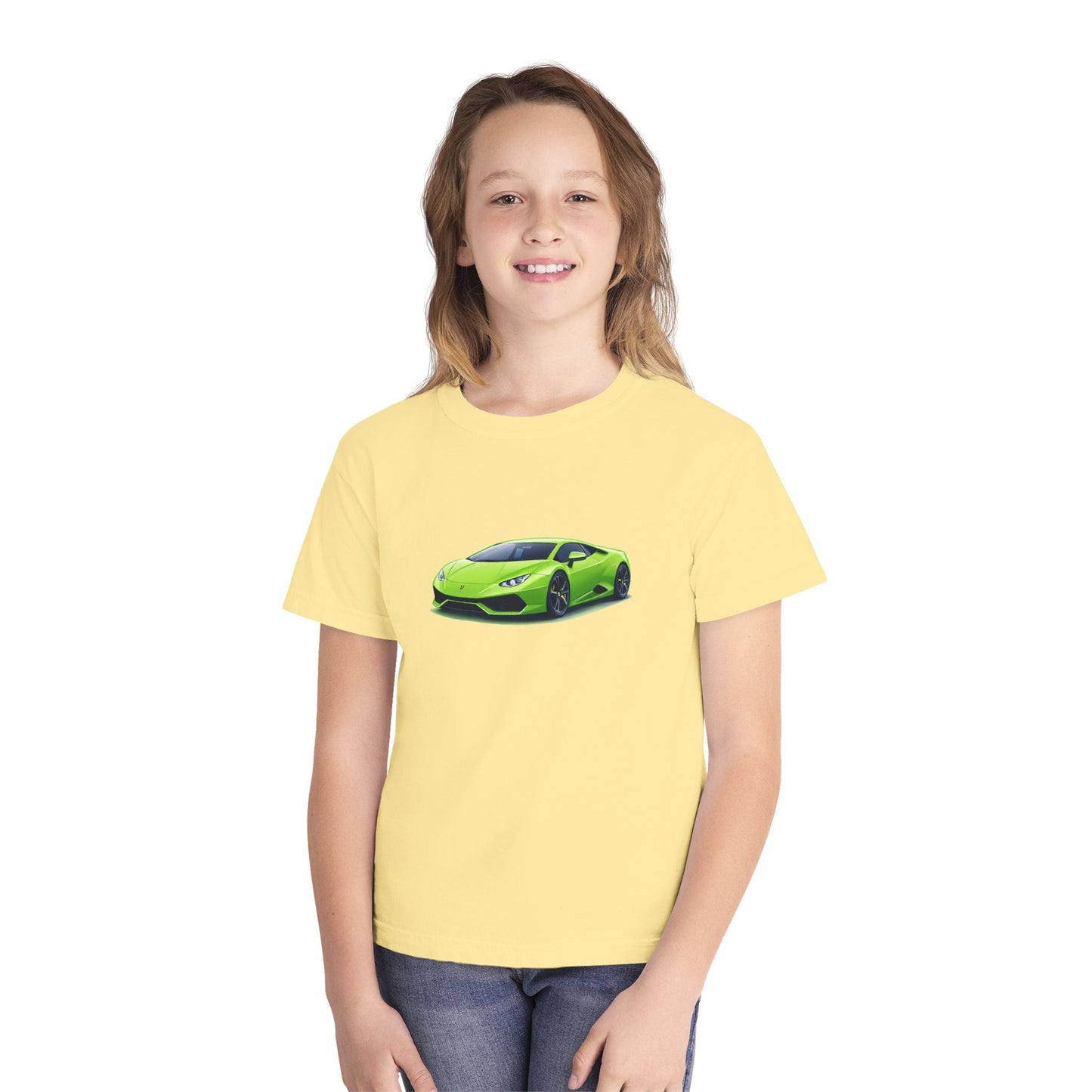 Green Supercar Kids Tee