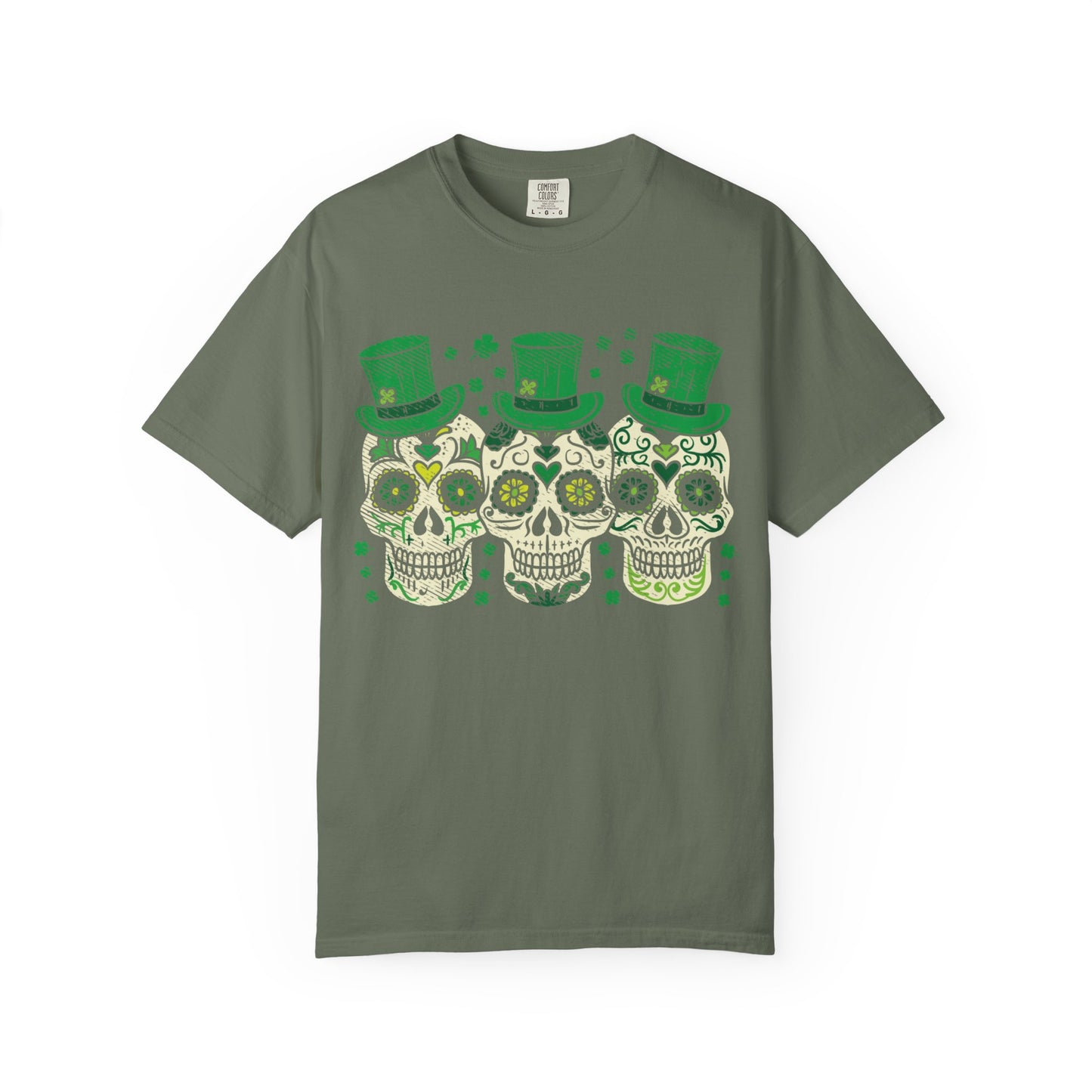 Irish Mexican Sugar Skull Leprechaun Shirt – St Patrick’s Day Skull Graphic Tee