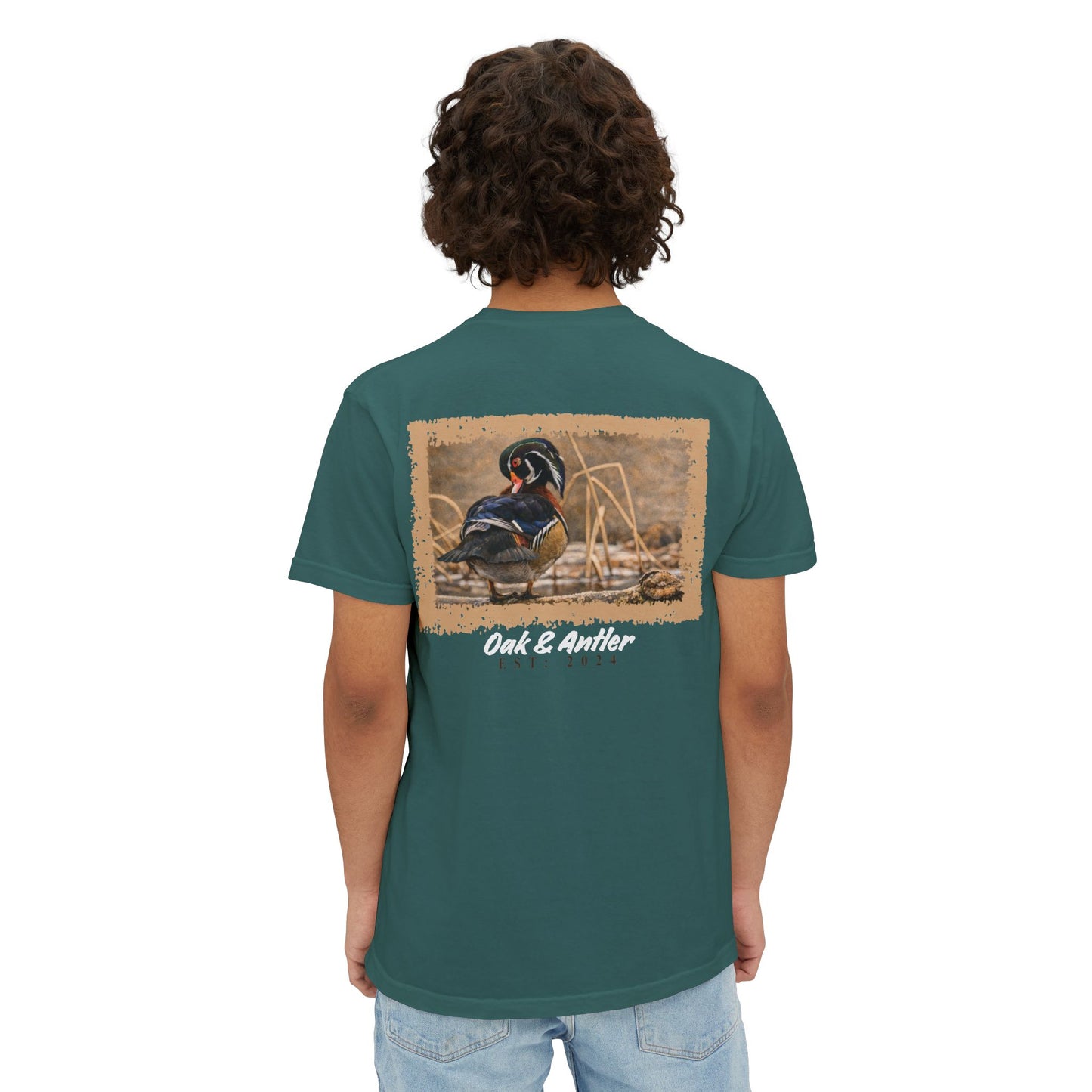 Frozen Reedline Wood Duck Pocket Tee – Wild Birds Collection
