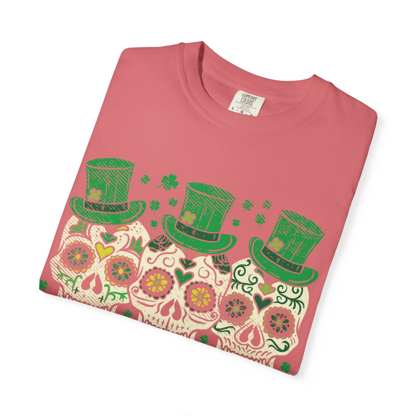 Irish Mexican Sugar Skull Leprechaun Shirt – St Patrick’s Day Skull Graphic Tee