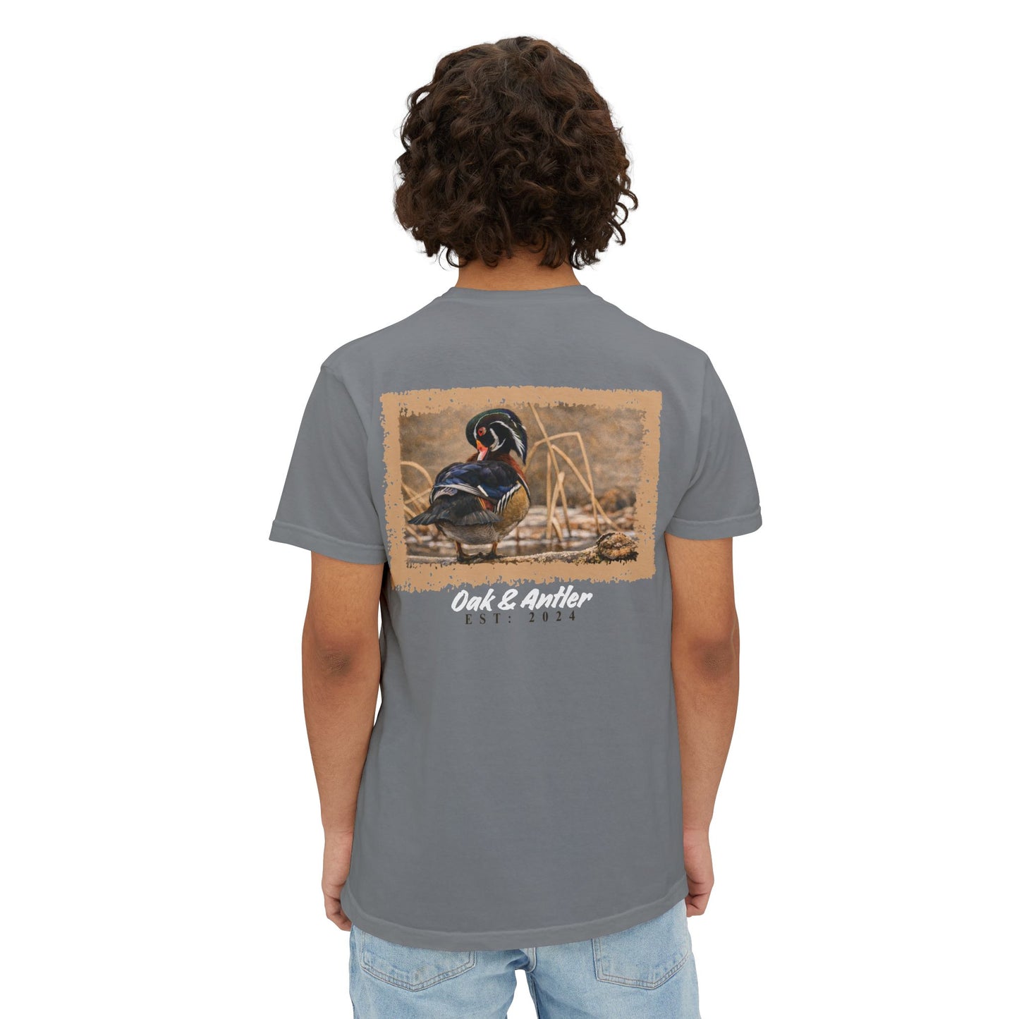 Frozen Reedline Wood Duck Pocket Tee – Wild Birds Collection