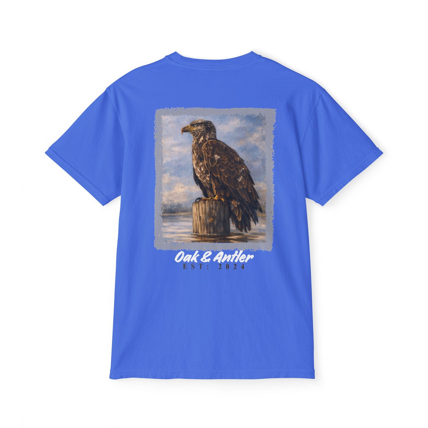 River Perch Bald Eagle Pocket Tee – Wild Birds Collection