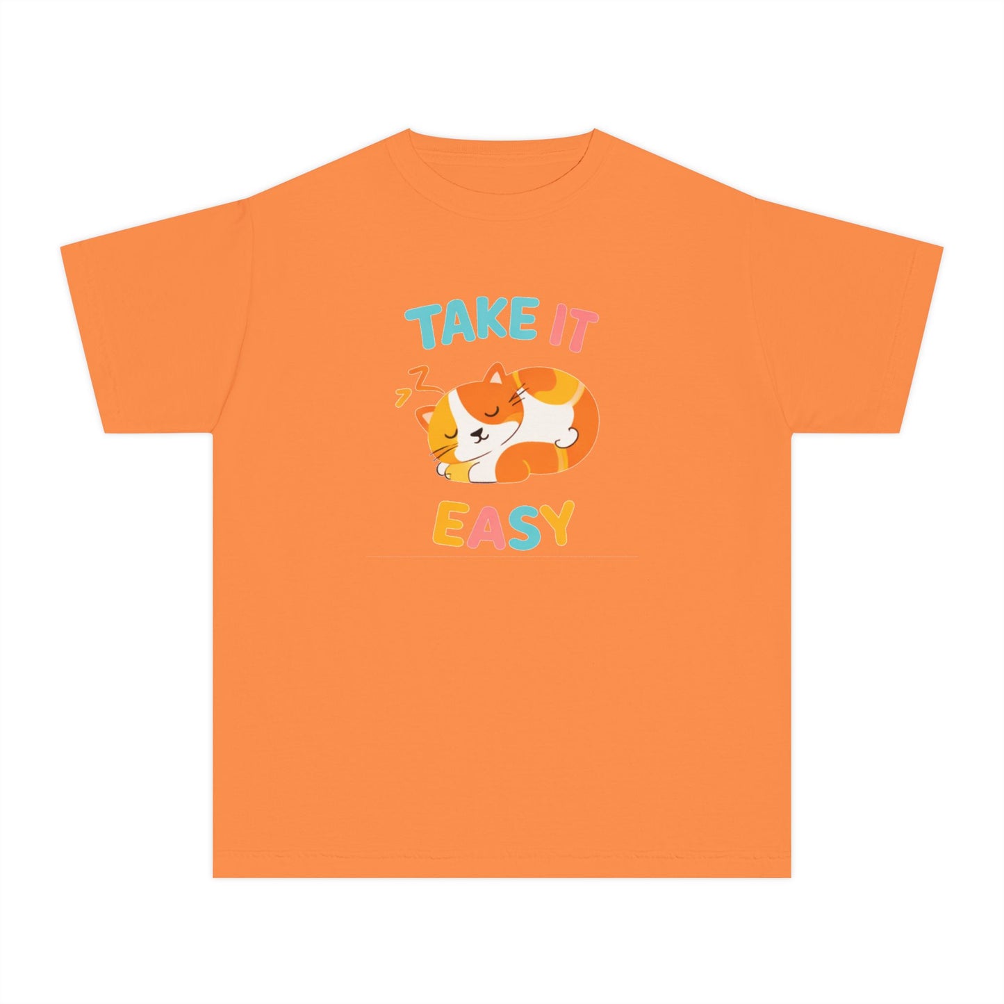 Take It Easy Sleeping Cat Kids Tee