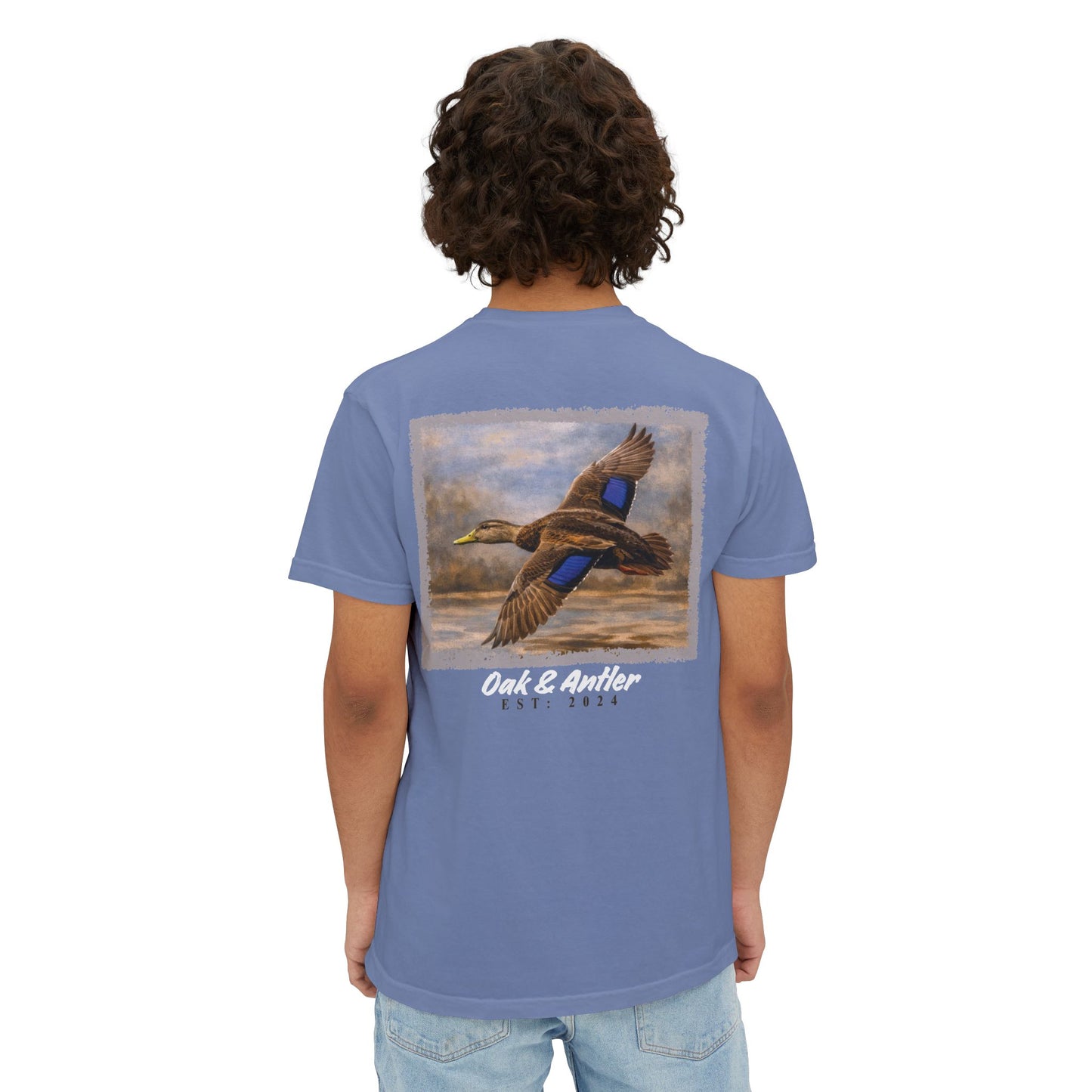 Blue Wing Flight Pocket Tee – Wild Birds Collection