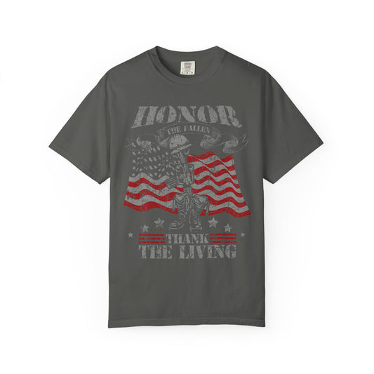 Honor the Fallen Soldier Boots Memorial Day T-Shirt