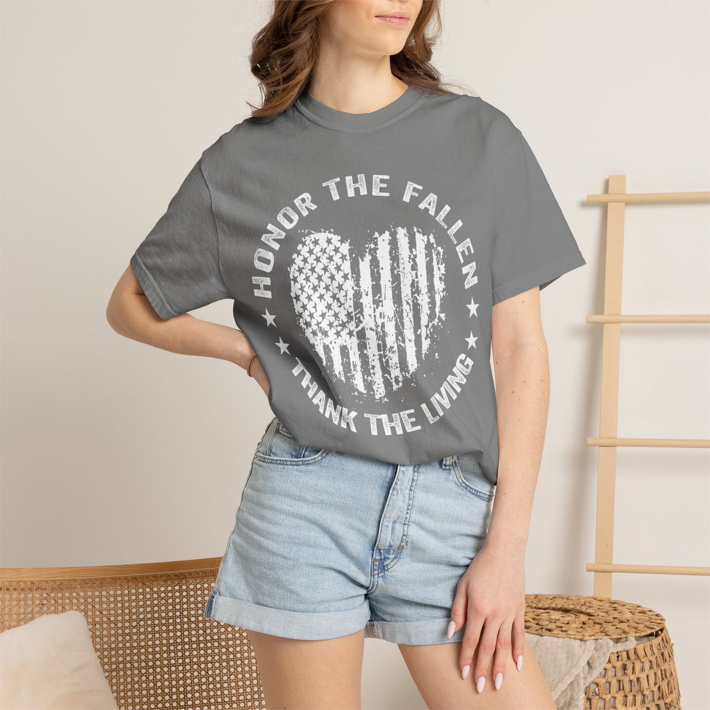 Distressed Flag Memorial Day T-Shirt
