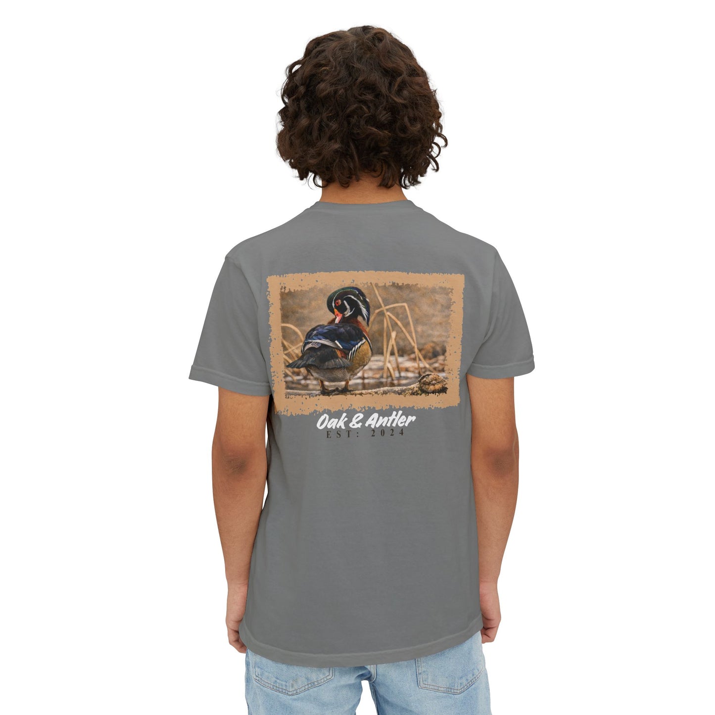 Frozen Reedline Wood Duck Pocket Tee – Wild Birds Collection