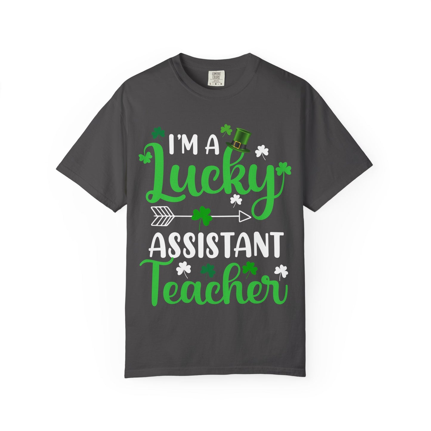 I’m Lucky Assistant Teacher Shirt – St Patrick’s Day Shamrock Tee