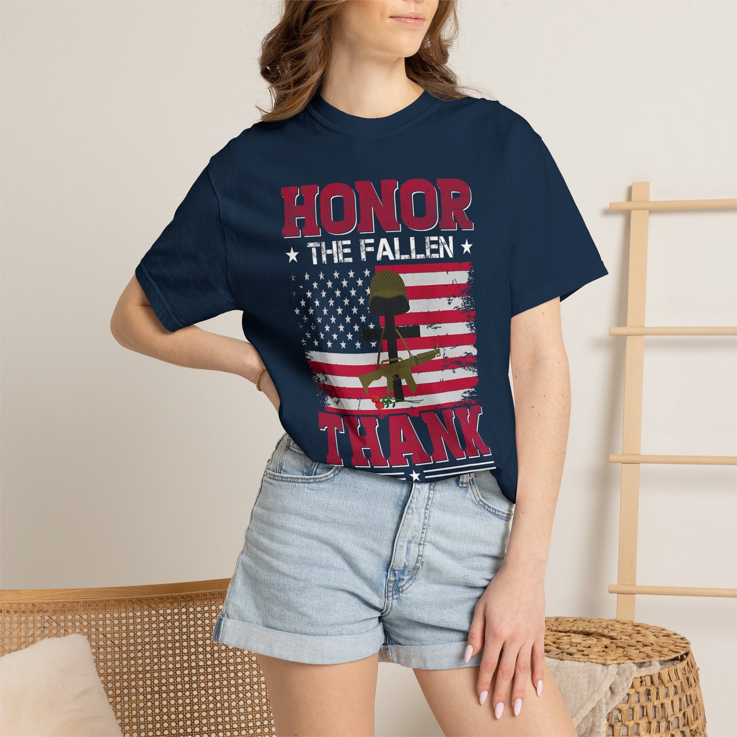Honor the Fallen Battlefield Cross T-Shirt