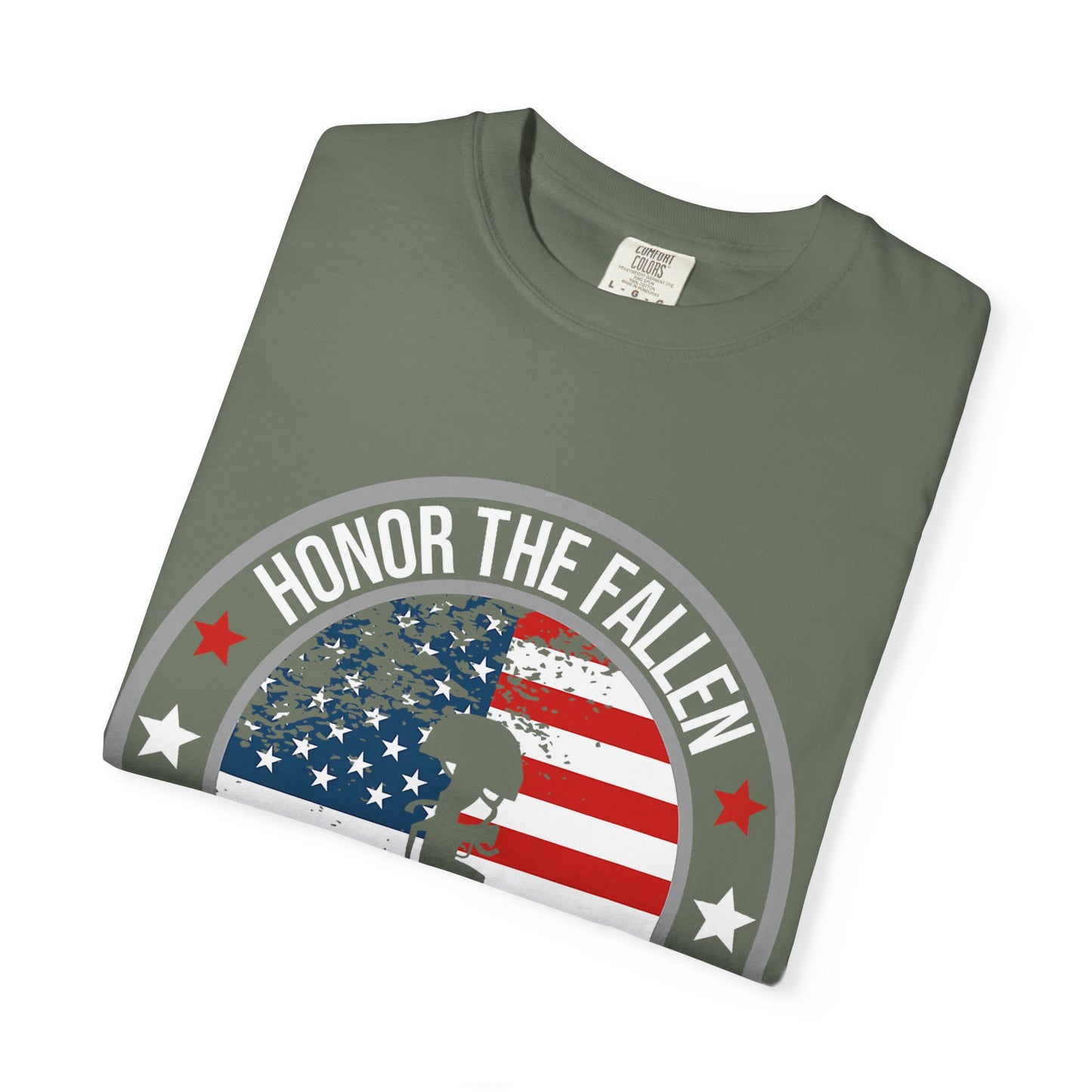 Patriotic Kneeling Soldier Memorial Day T-Shirt