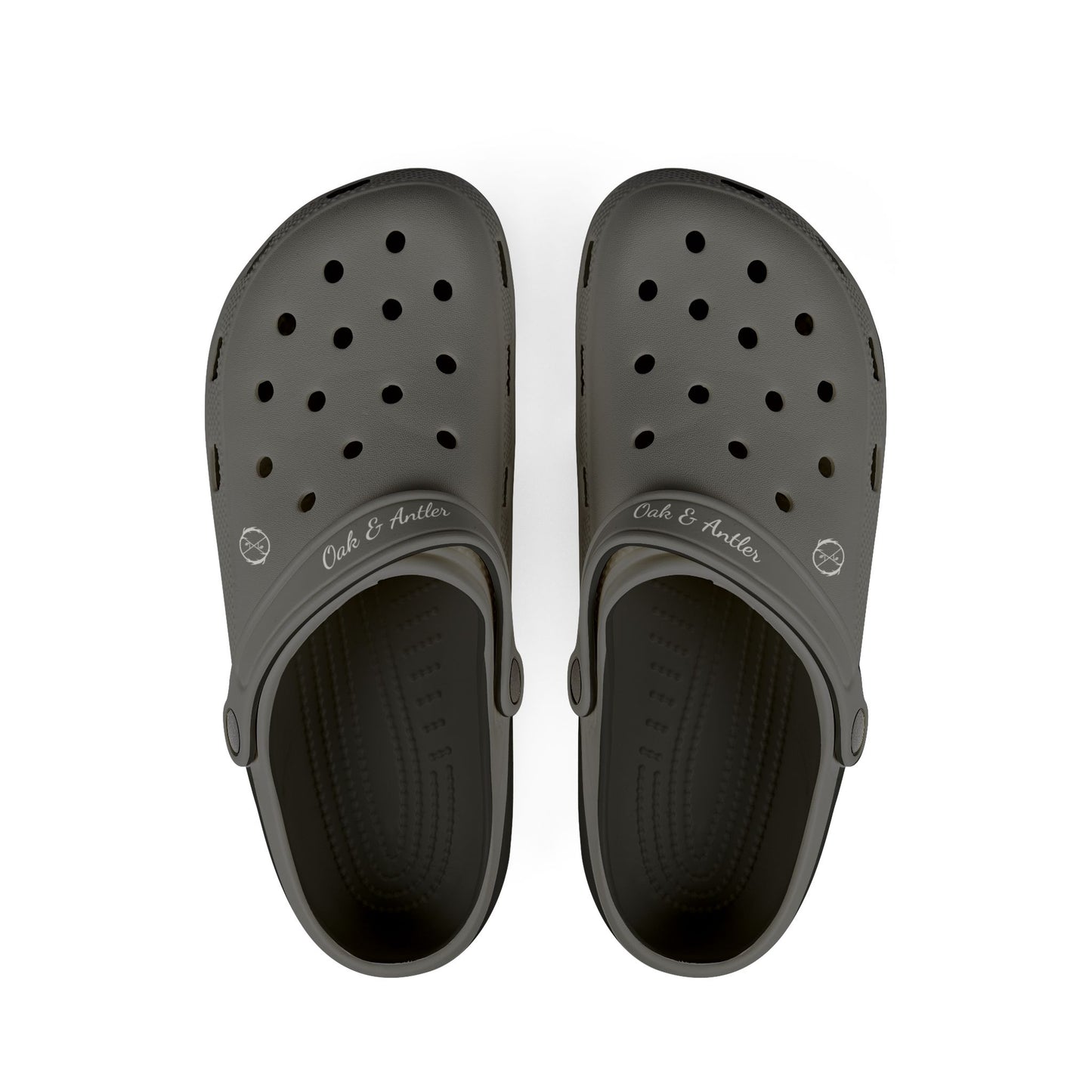 Oak and Antler Comfort Clogs – Charcoal Gray