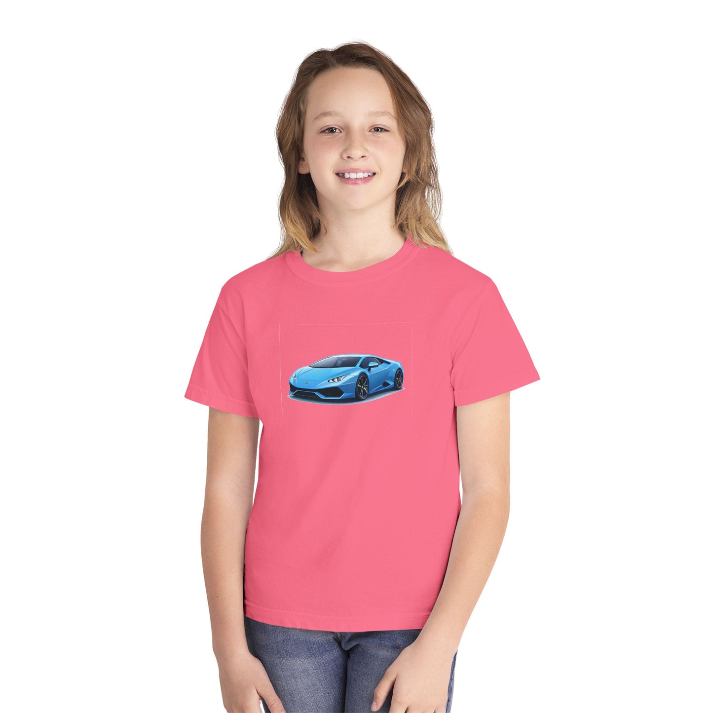 Blue Supercar Kids Tee