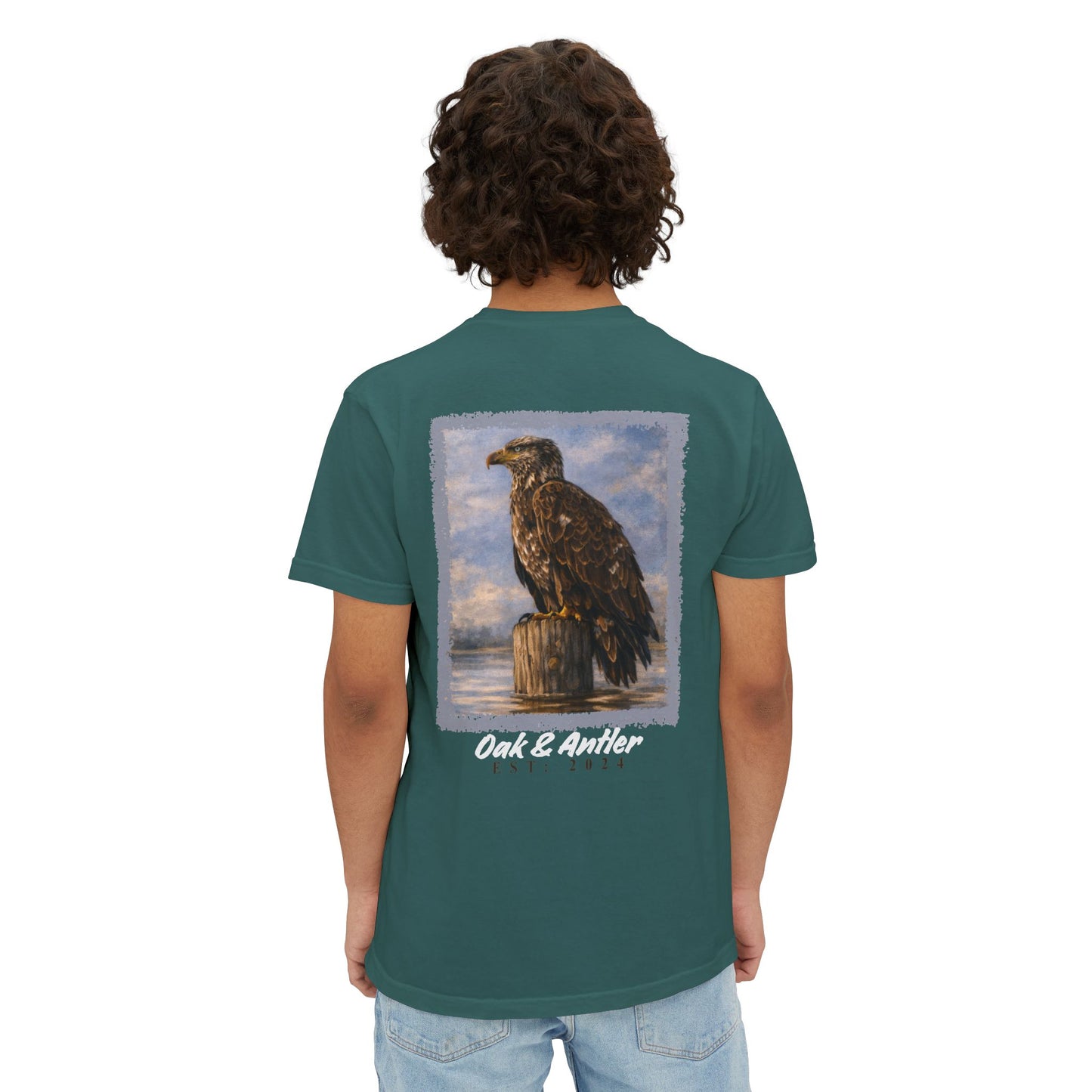 River Perch Bald Eagle Pocket Tee – Wild Birds Collection