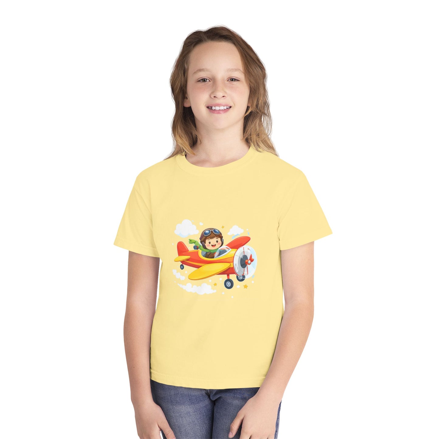Little Pilot Kids Airplane Tee