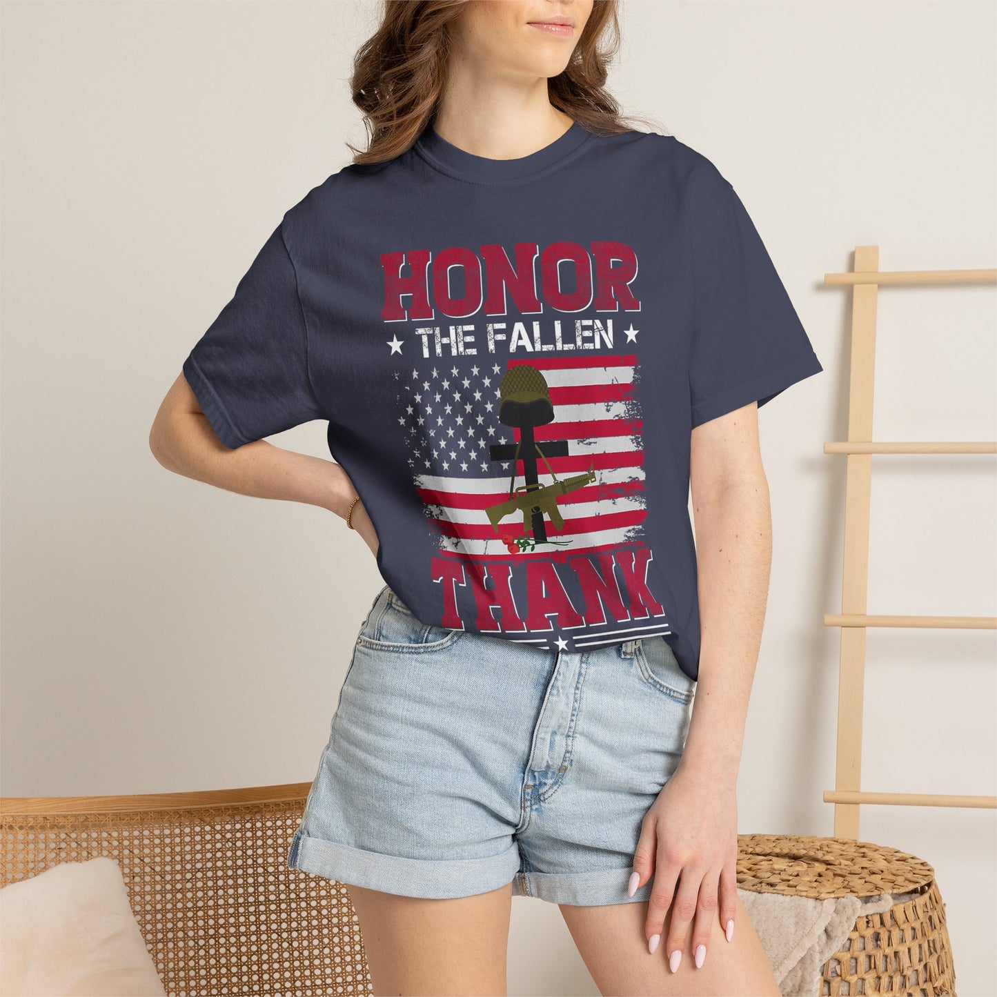 Honor the Fallen Battlefield Cross T-Shirt