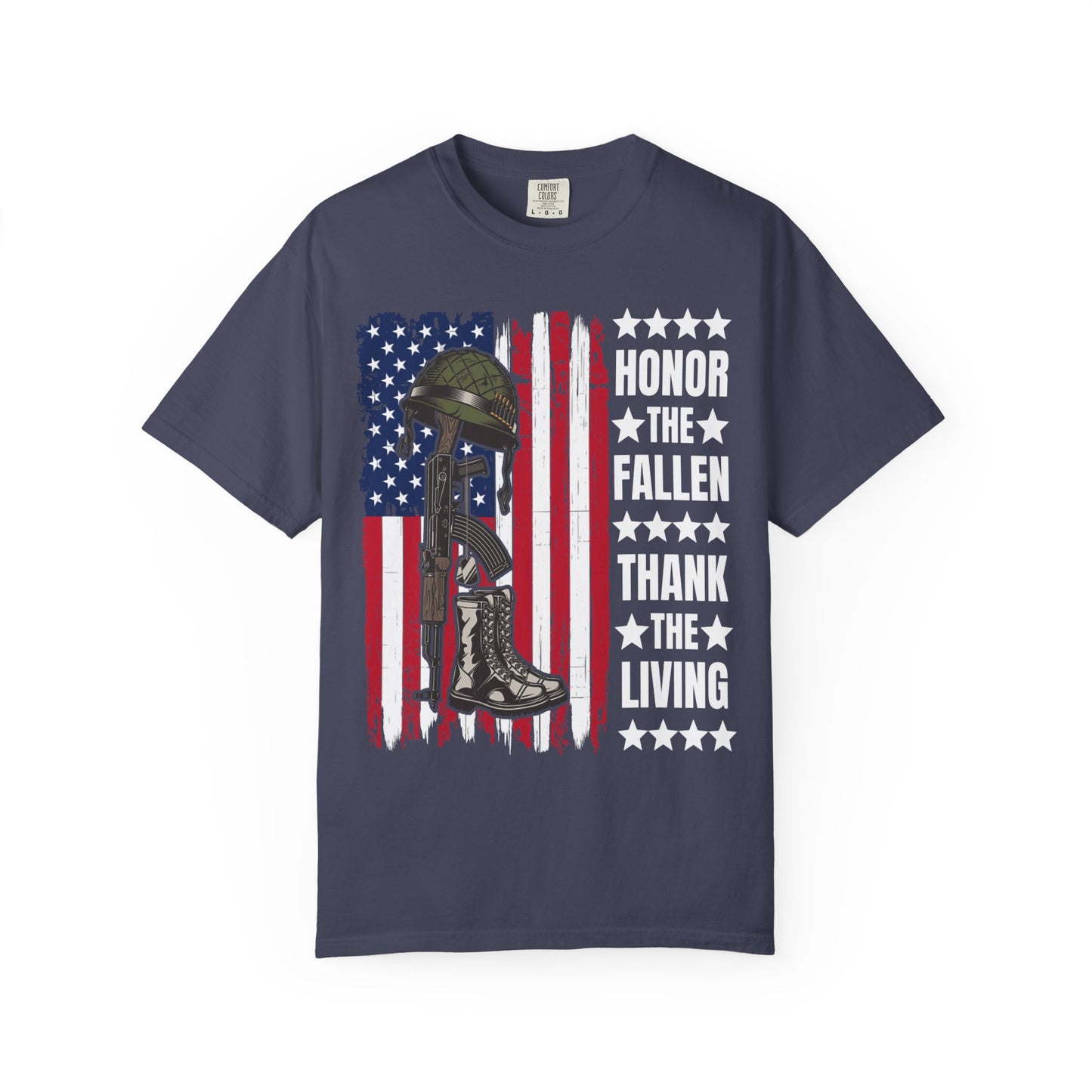 Battlefield Cross Tribute Memorial Day T-Shirt  Description