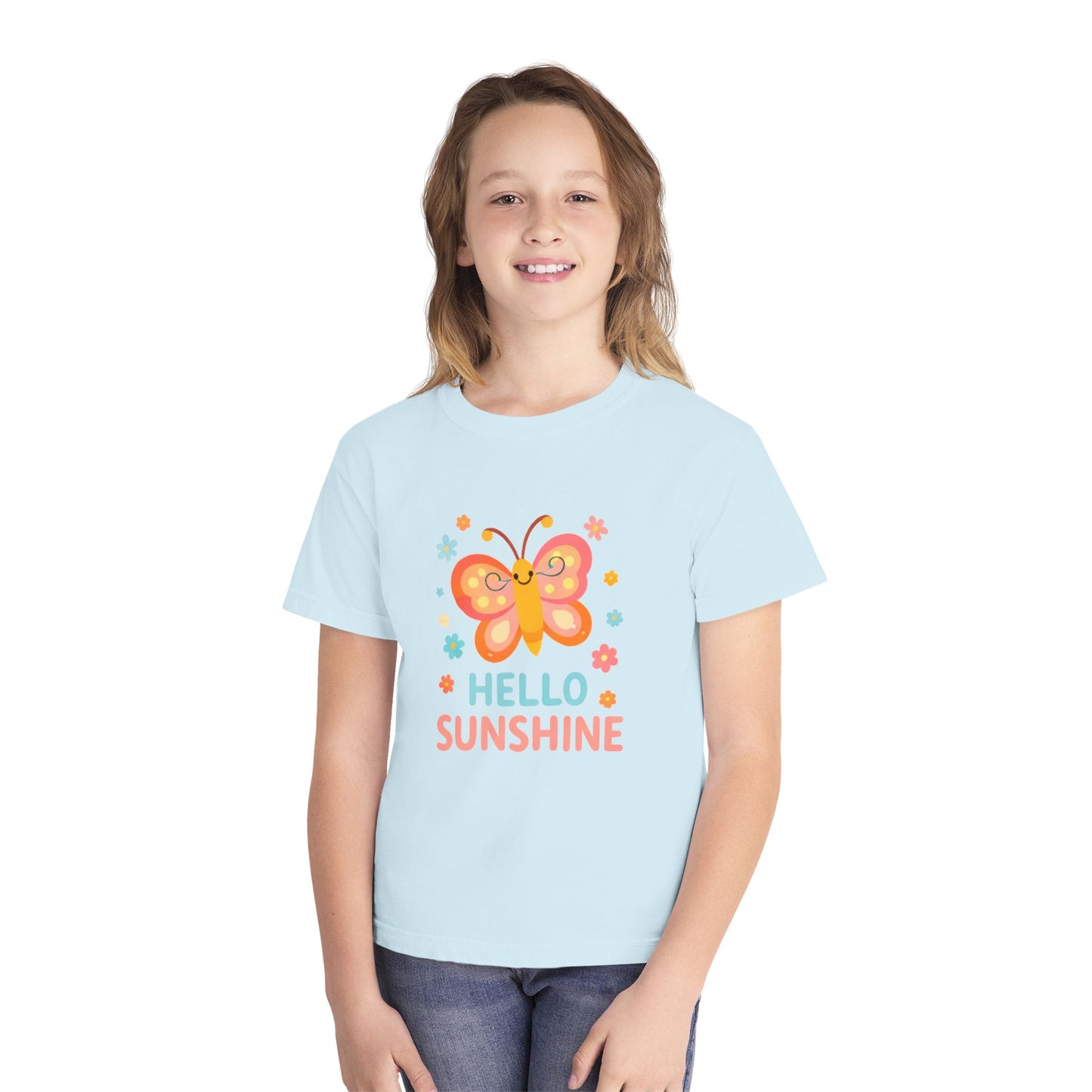 Hello Sunshine Butterfly Kids Tee