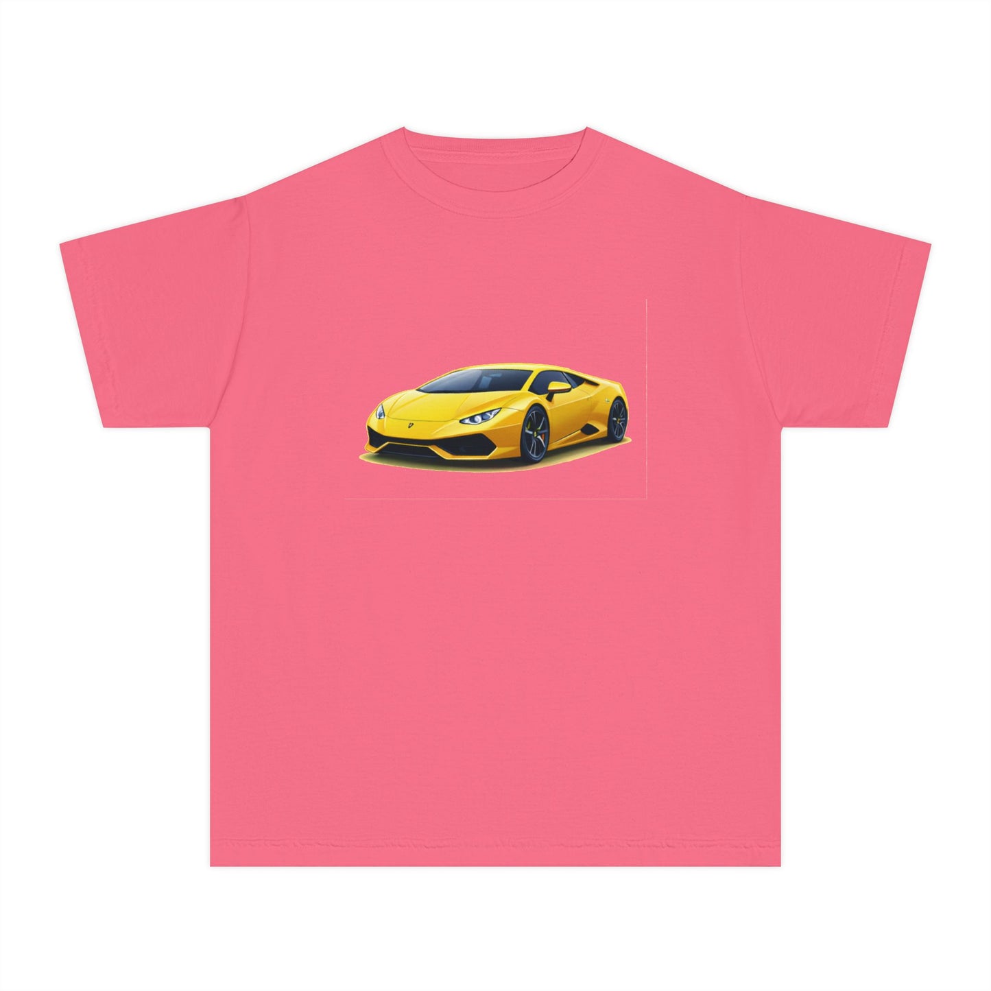 Yellow Supercar Kids Tee