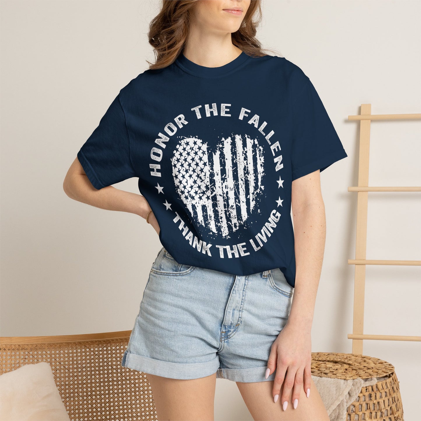Distressed Flag Memorial Day T-Shirt