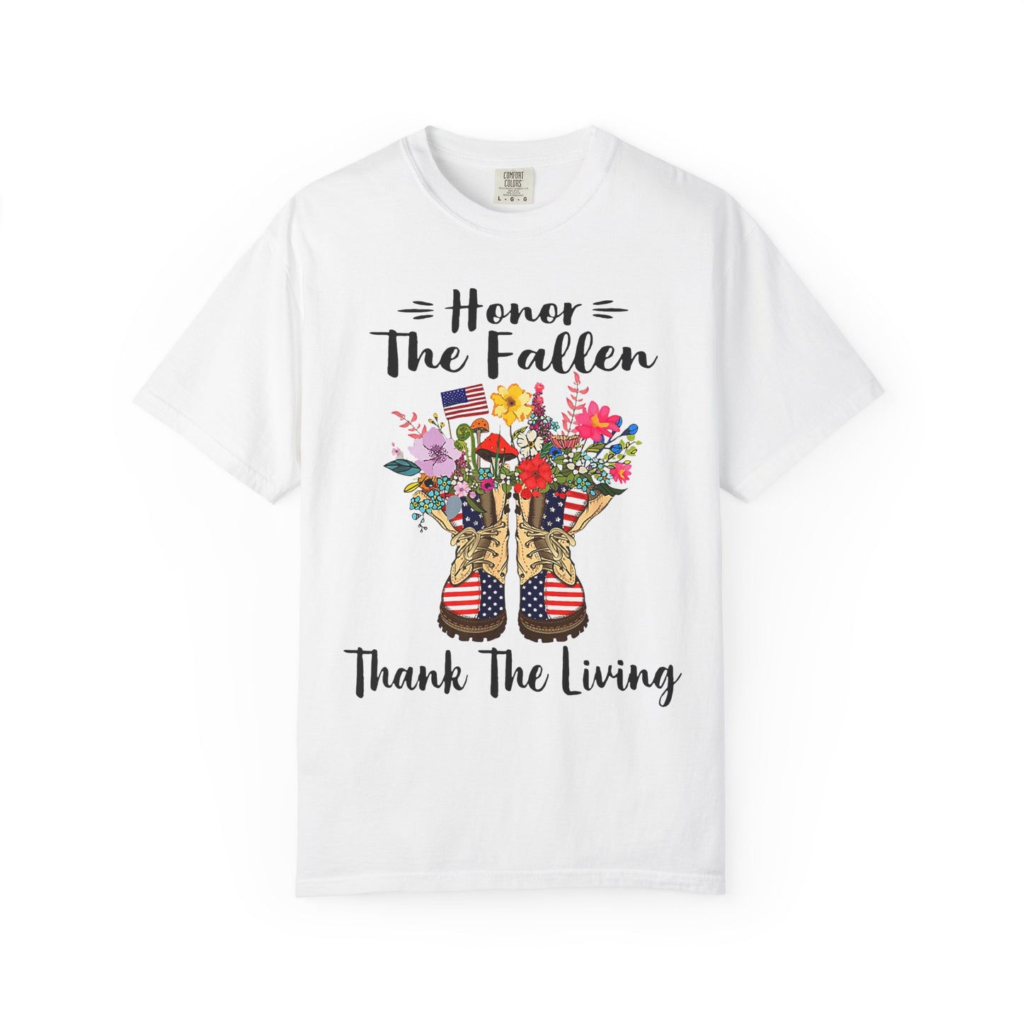 Floral Patriotic Boots Memorial Day T-Shirt