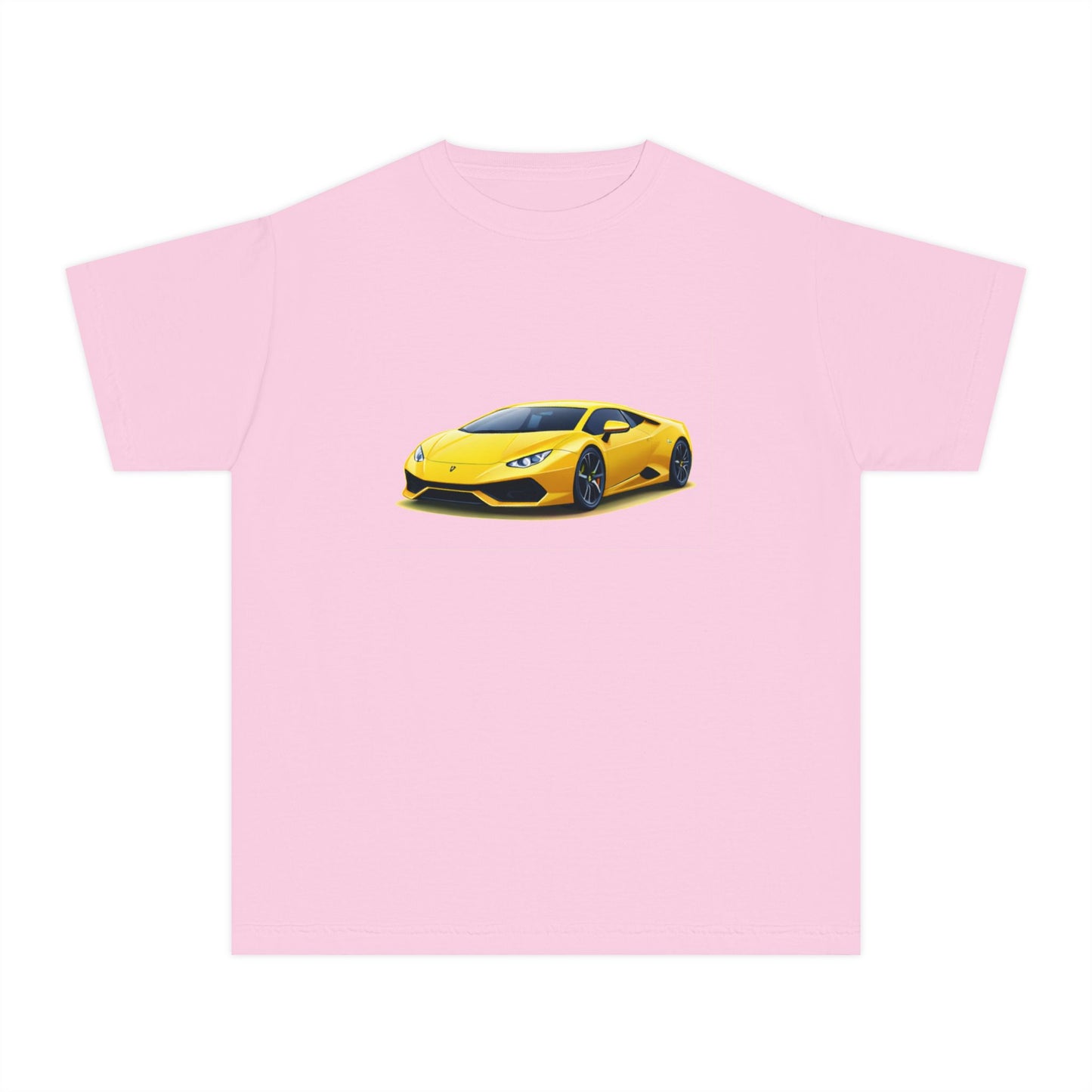 Yellow Supercar Kids Tee