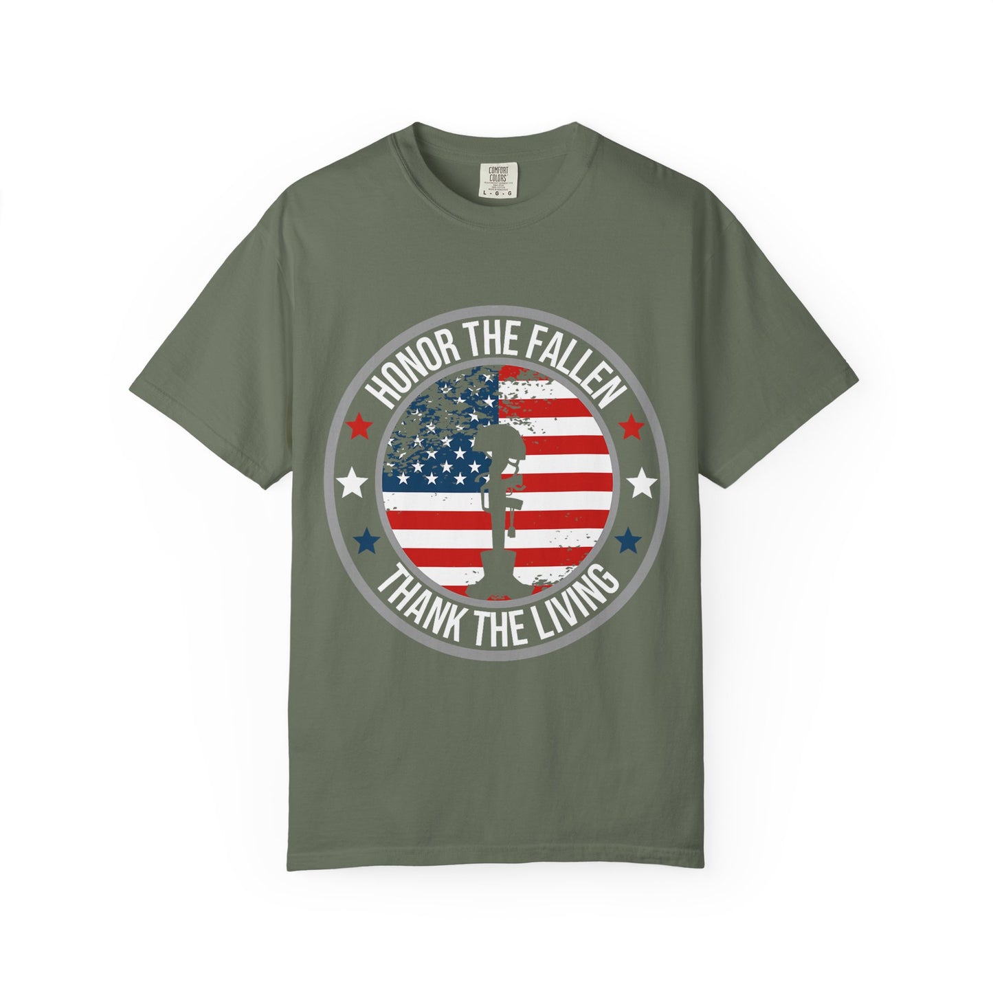 Patriotic Kneeling Soldier Memorial Day T-Shirt