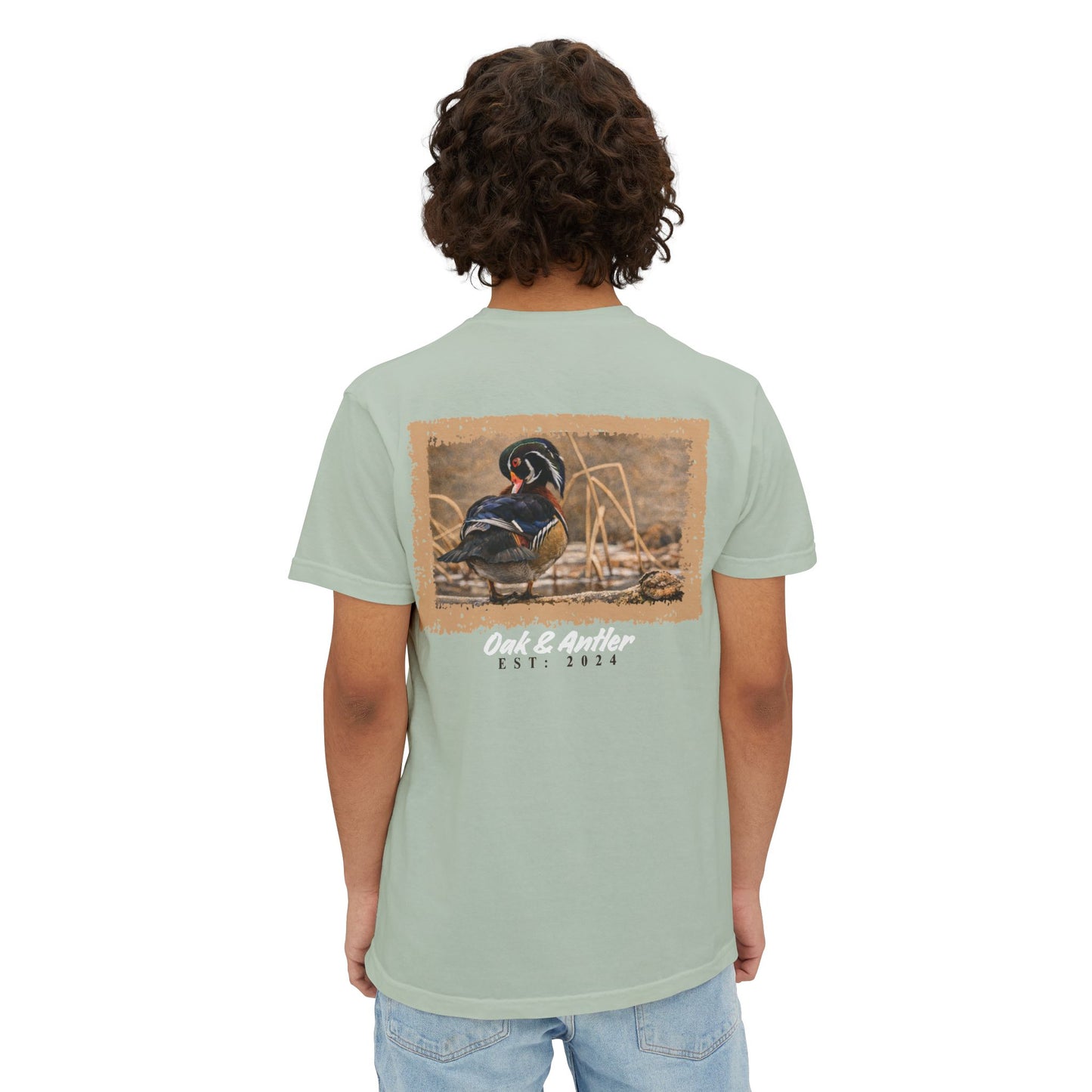 Frozen Reedline Wood Duck Pocket Tee – Wild Birds Collection