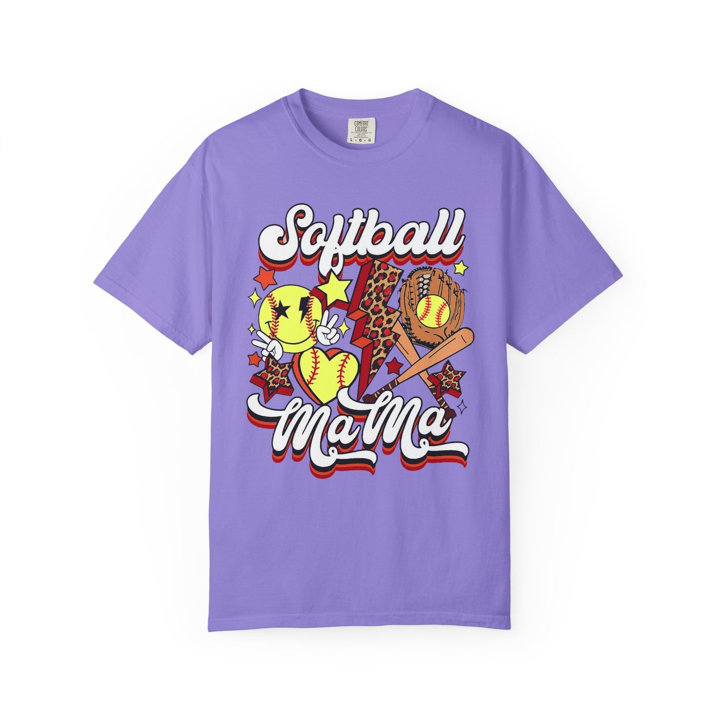 Softball Mama Comfort Colors Tee