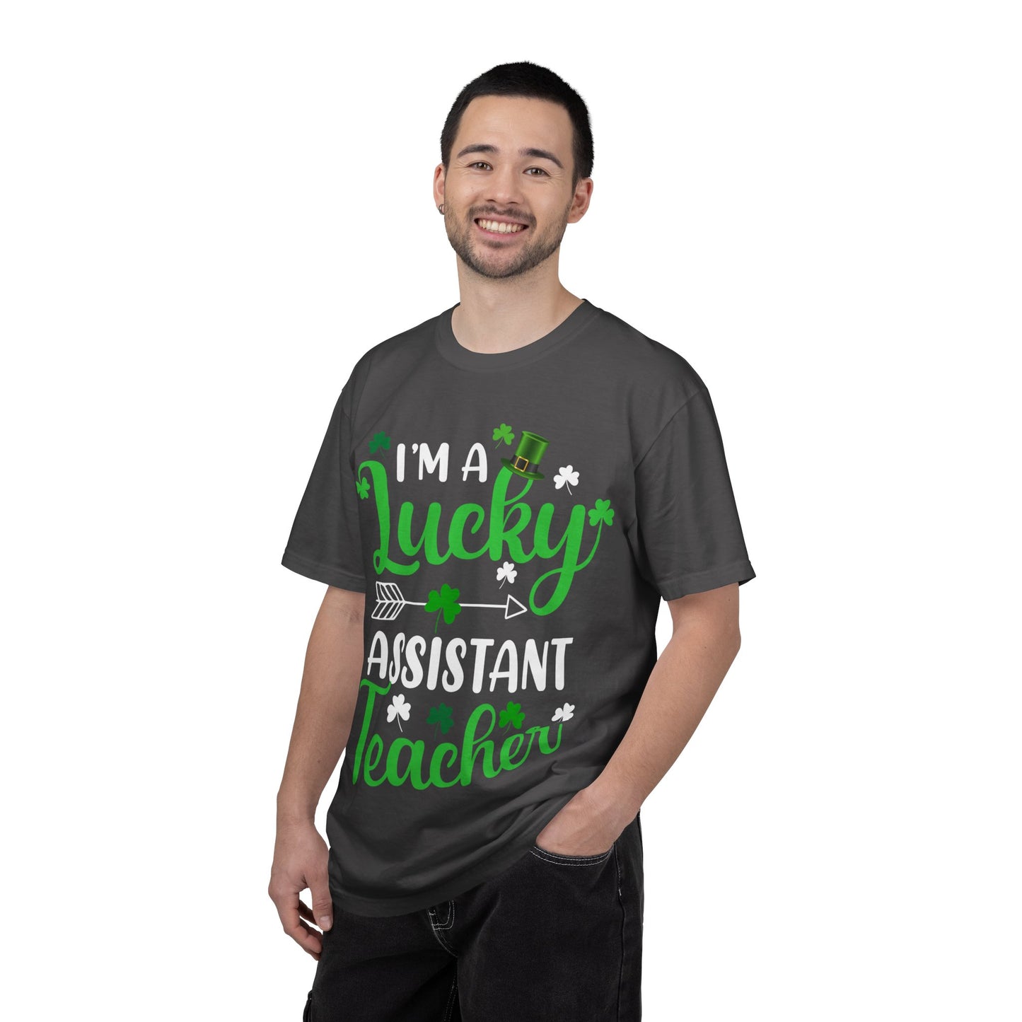I’m Lucky Assistant Teacher Shirt – St Patrick’s Day Shamrock Tee