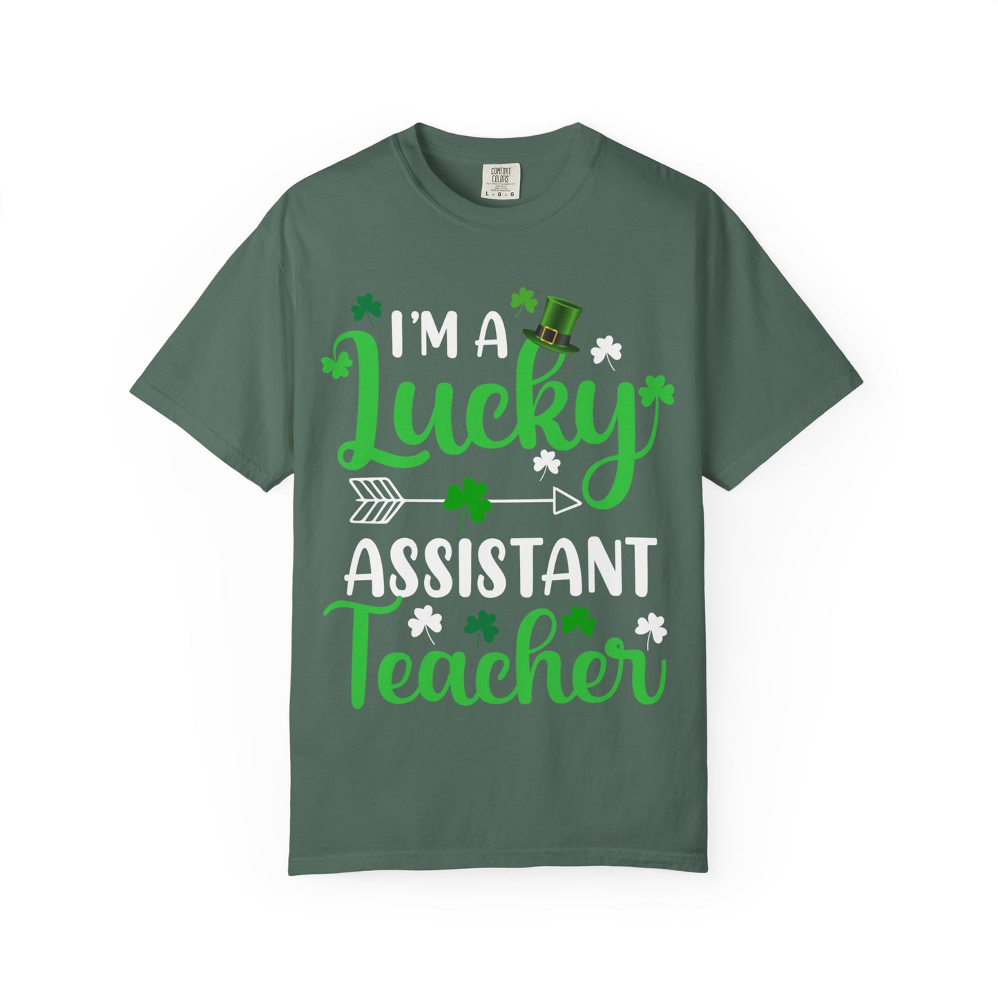 I’m Lucky Assistant Teacher Shirt – St Patrick’s Day Shamrock Tee