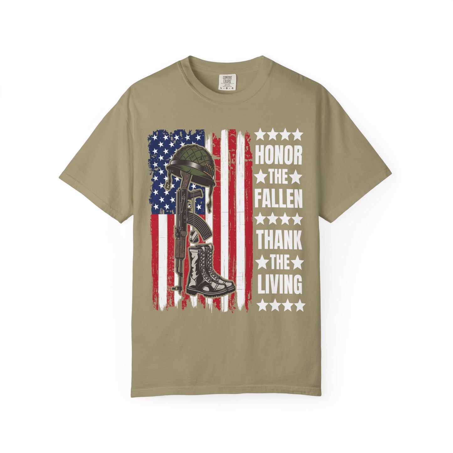 Battlefield Cross Tribute Memorial Day T-Shirt  Description