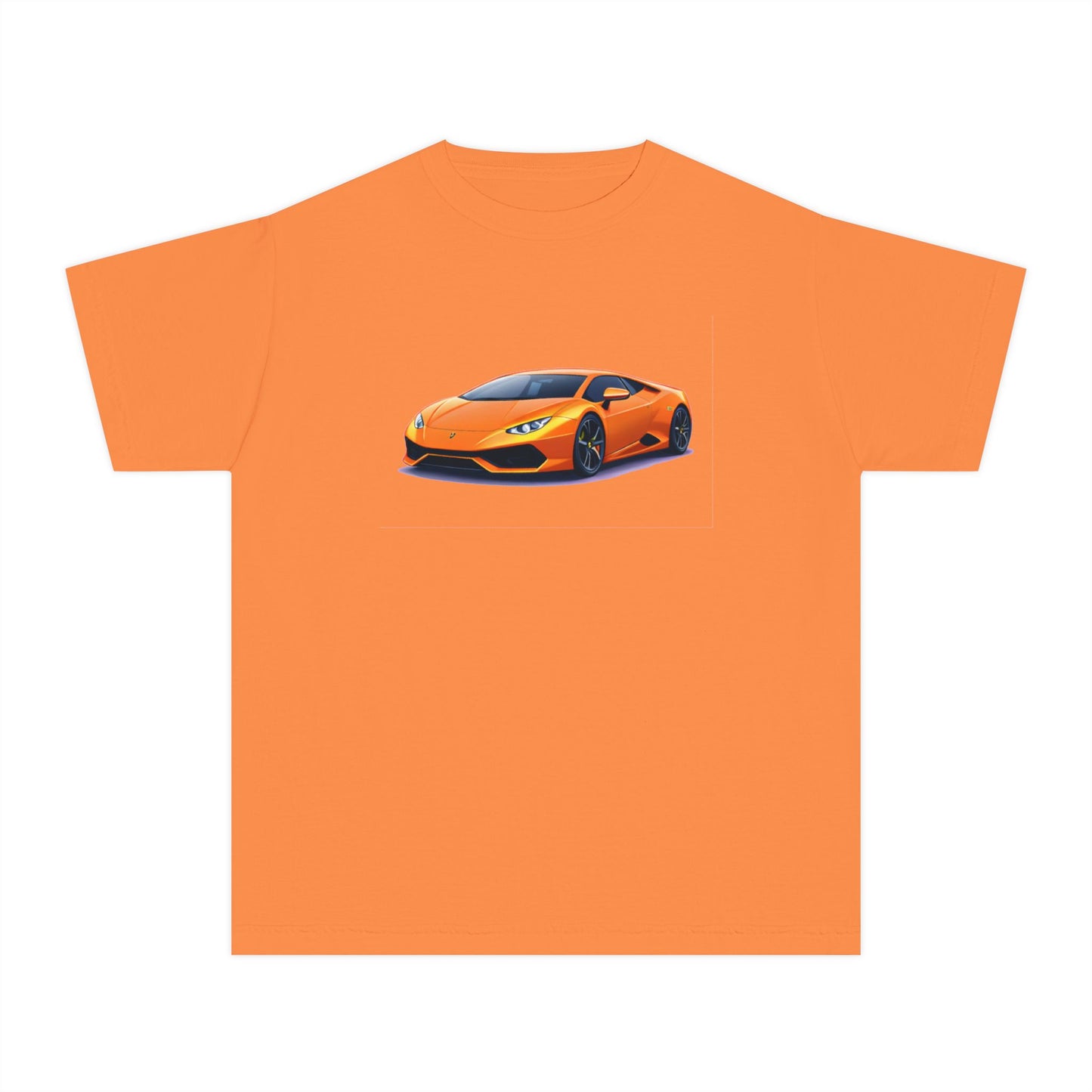 Orange Supercar Kids Tee