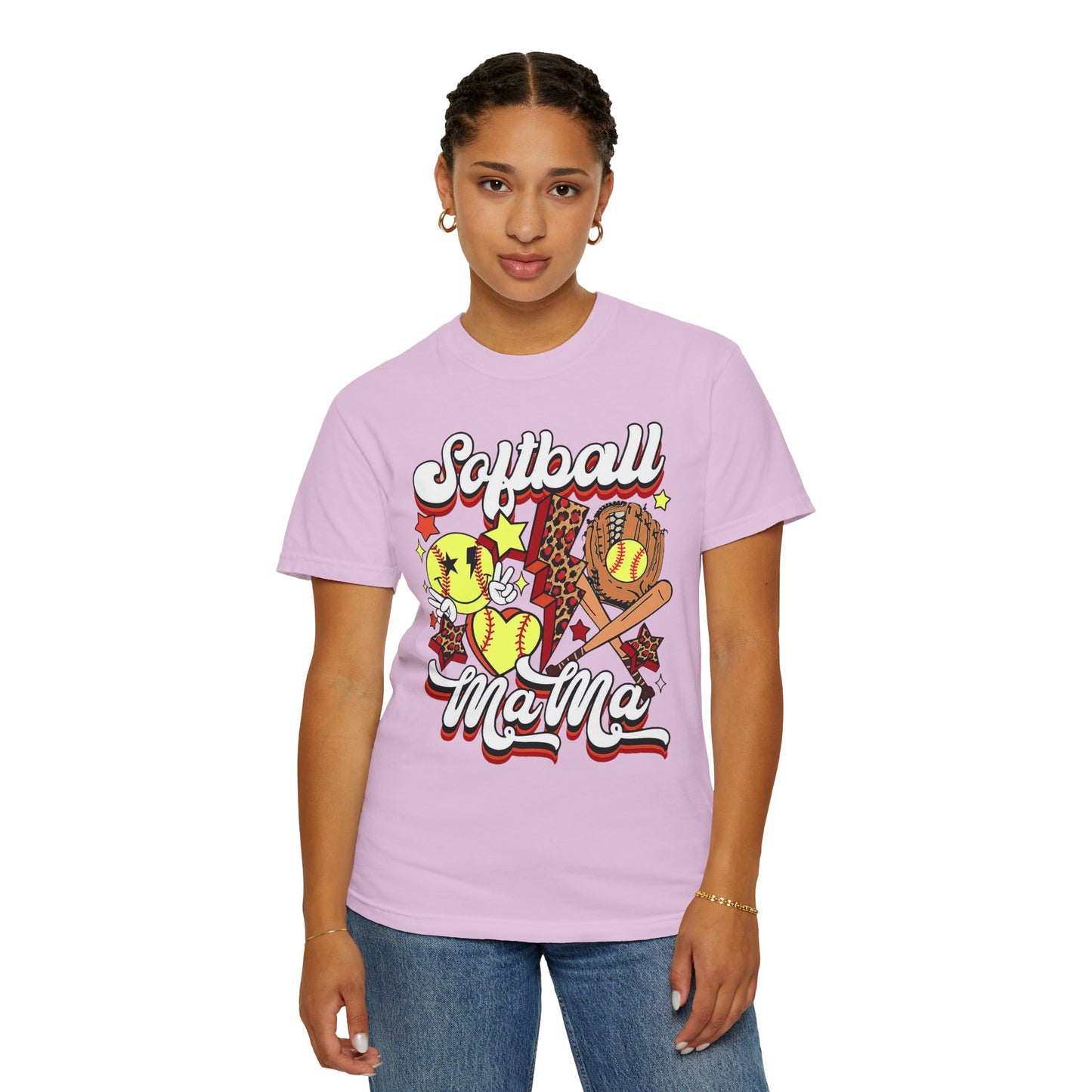 Softball Mama Comfort Colors Tee