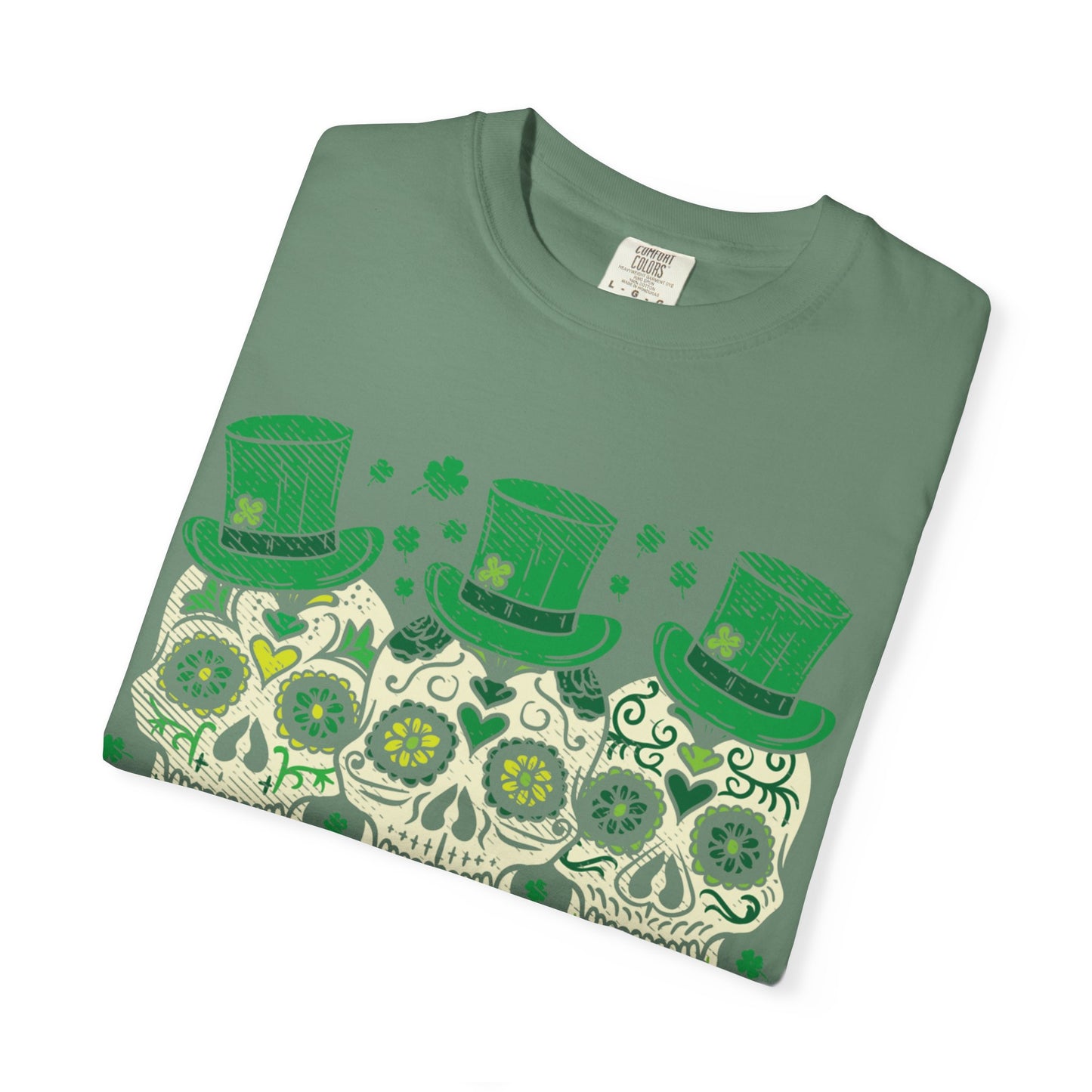 Irish Mexican Sugar Skull Leprechaun Shirt – St Patrick’s Day Skull Graphic Tee