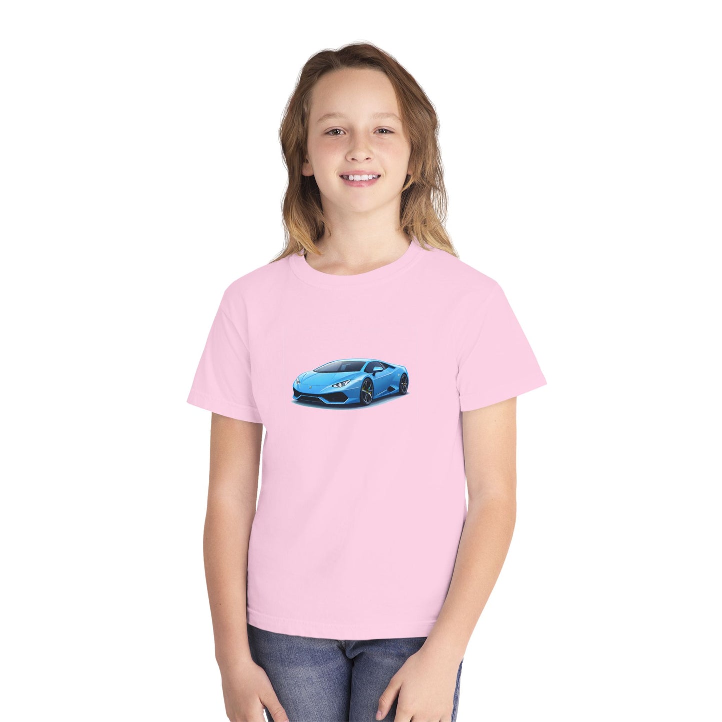 Blue Supercar Kids Tee