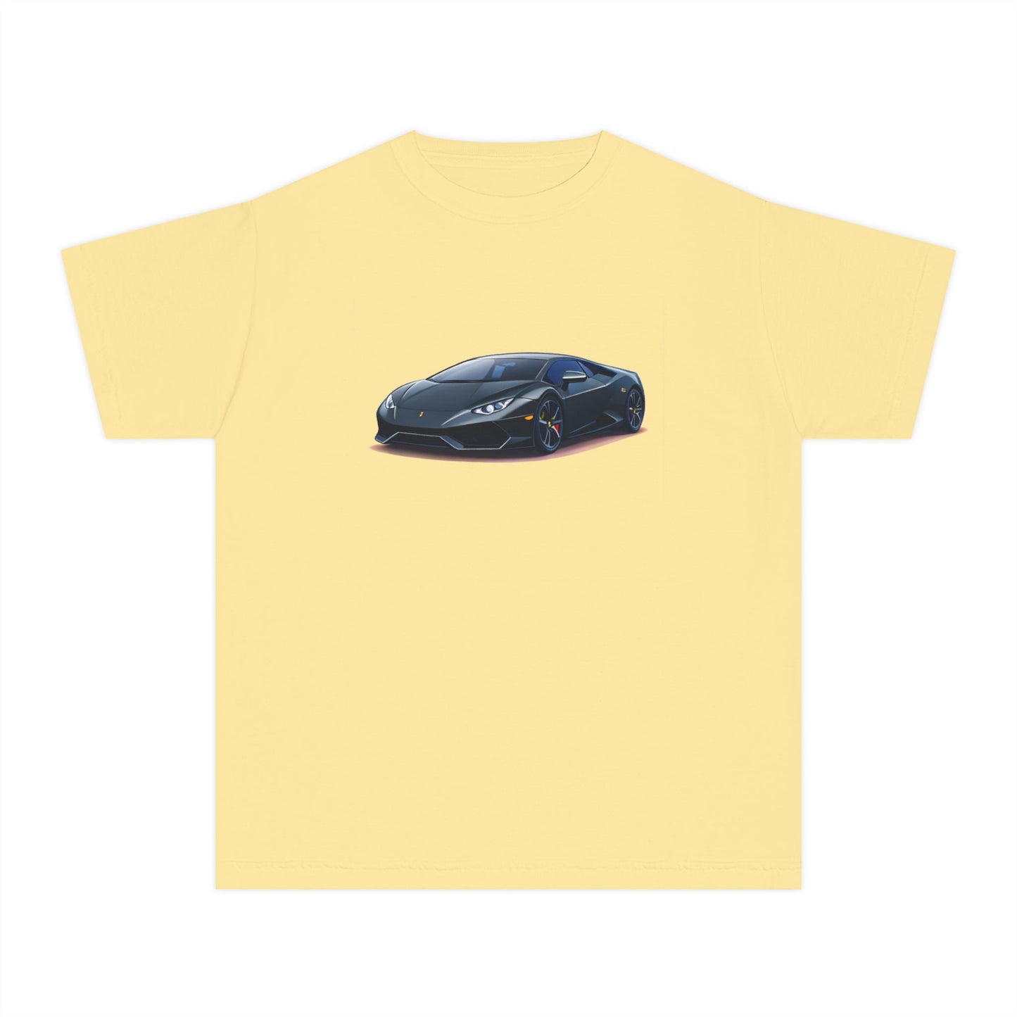Black Supercar Kids Tee