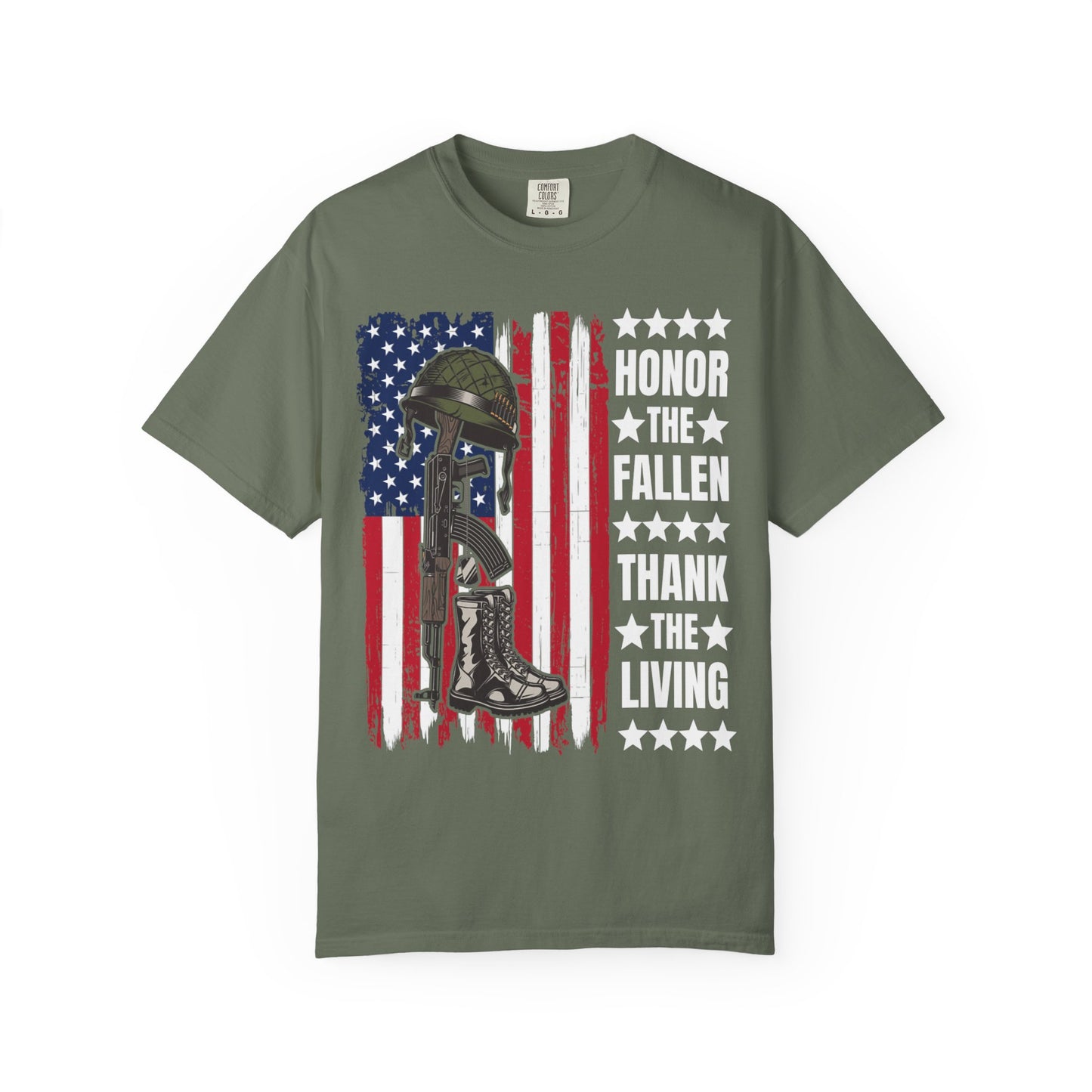Battlefield Cross Tribute Memorial Day T-Shirt  Description