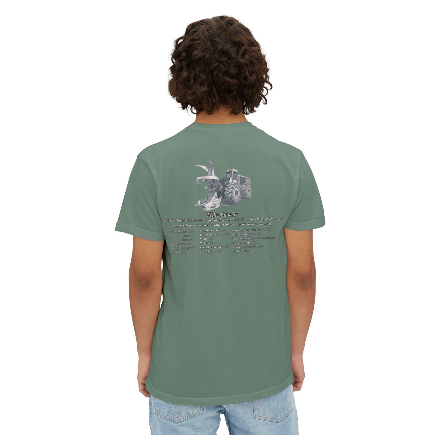 Feller Buncher Pocket Tee - Heavy Equipment Series