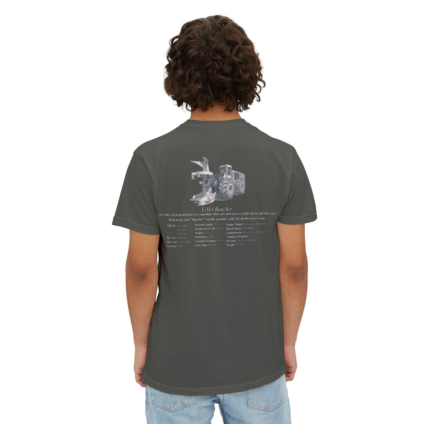 Feller Buncher Pocket Tee - Heavy Equipment Series