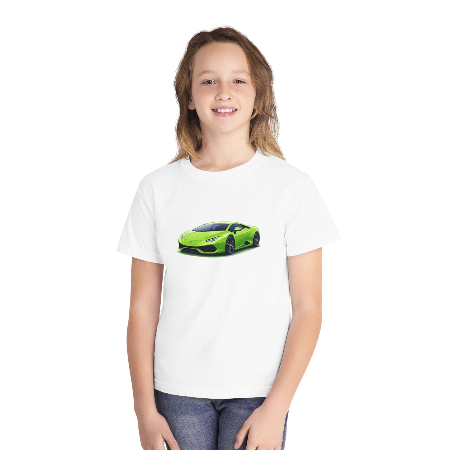Green Supercar Kids Tee