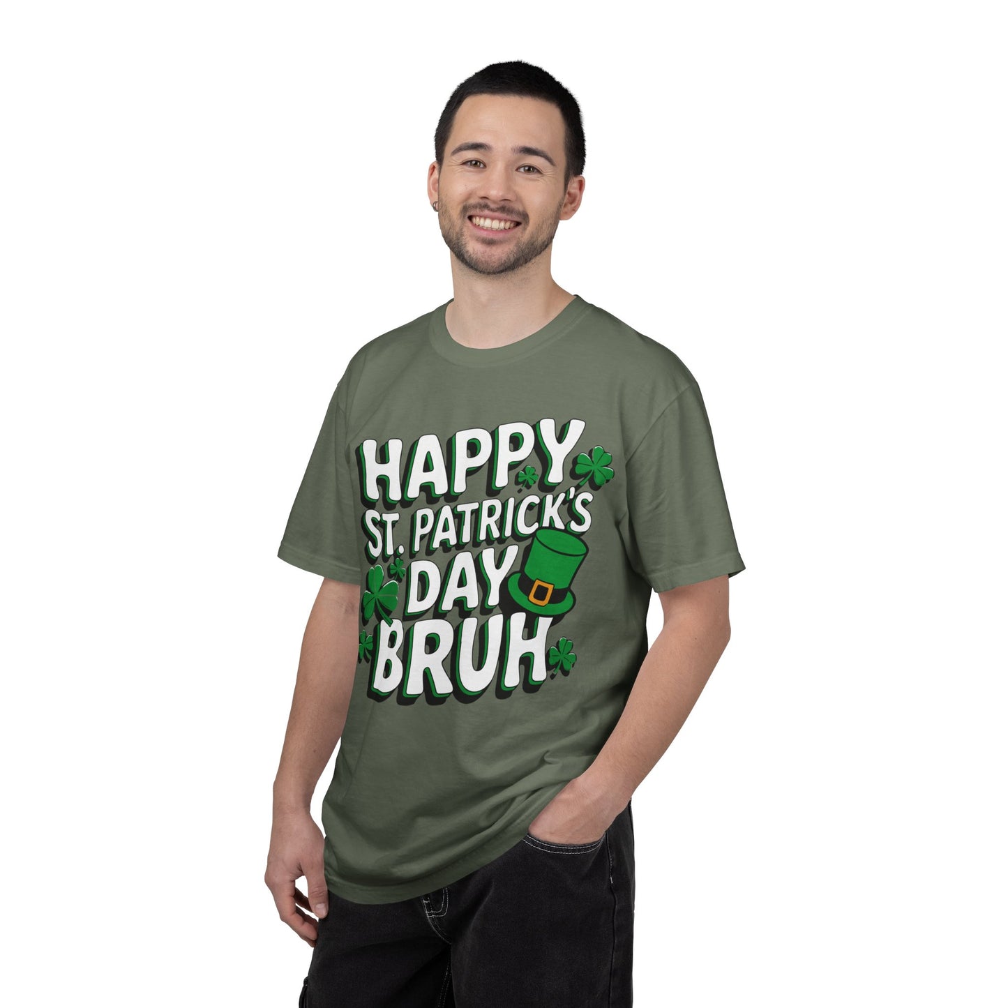 Bruh St Patrick’s Day Shirt – Funny Teen Shamrock Tee