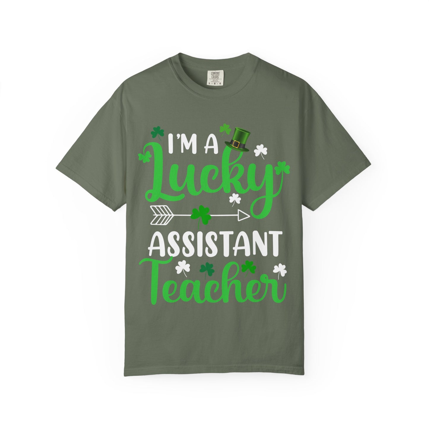 I’m Lucky Assistant Teacher Shirt – St Patrick’s Day Shamrock Tee